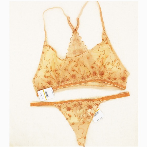 Free People Other - Free People Nude Combo Bralette Bra Set